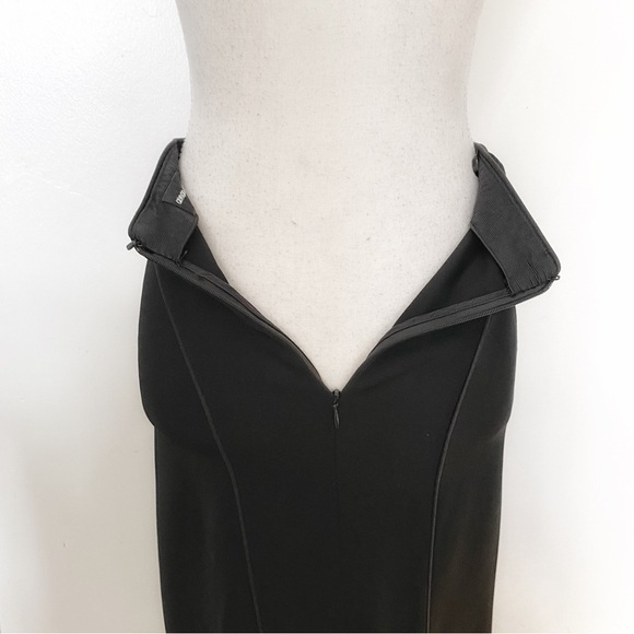GIORGIO ARMANI BLACK HIGH RISE BANDAGE PENCIL SKIRT - XS (IT38) - Picture 6 of 10